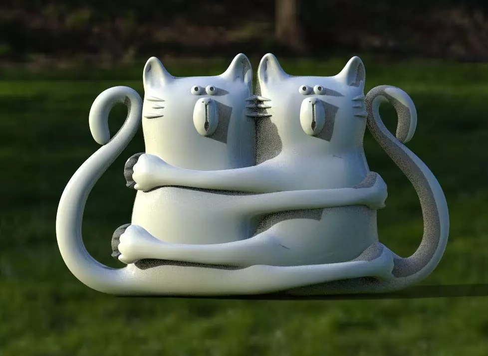 cats toy 3D print model_0