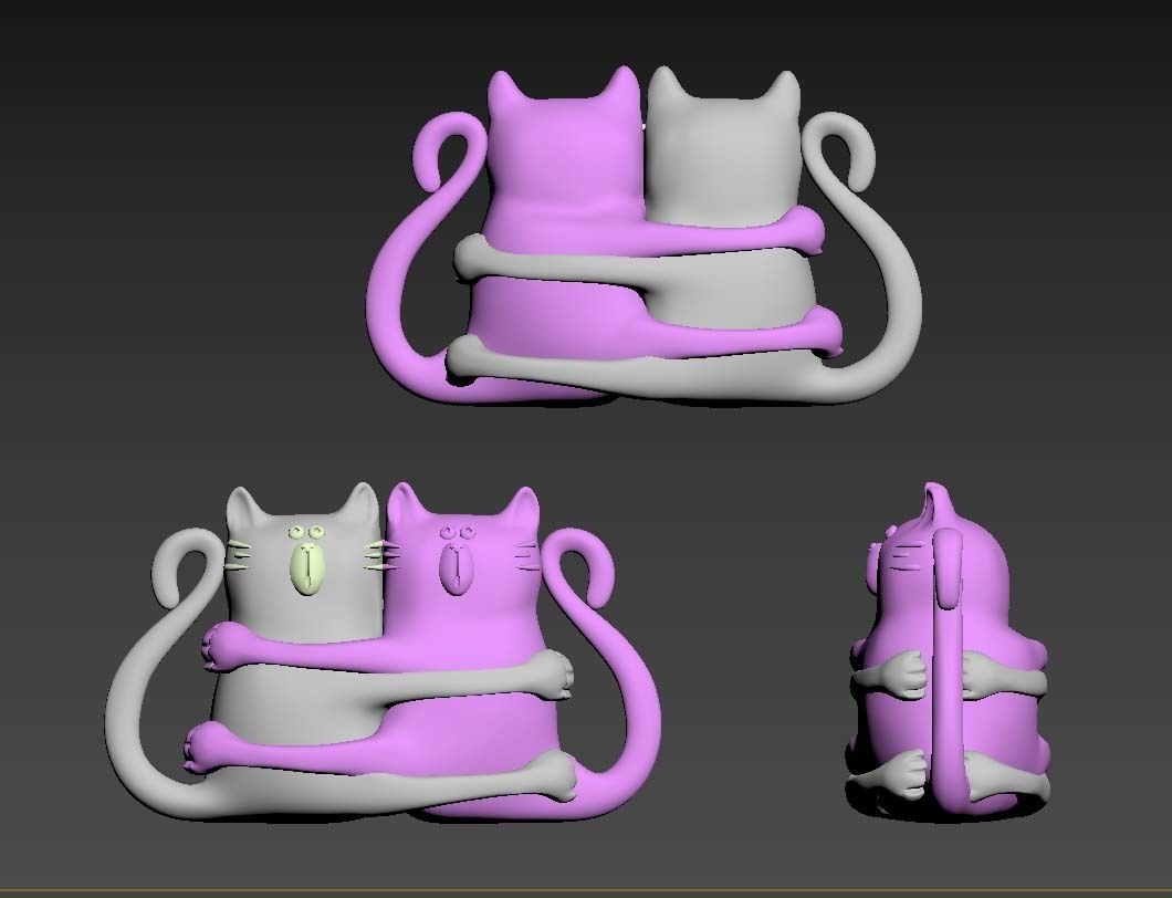 cats toy 3D print model_38