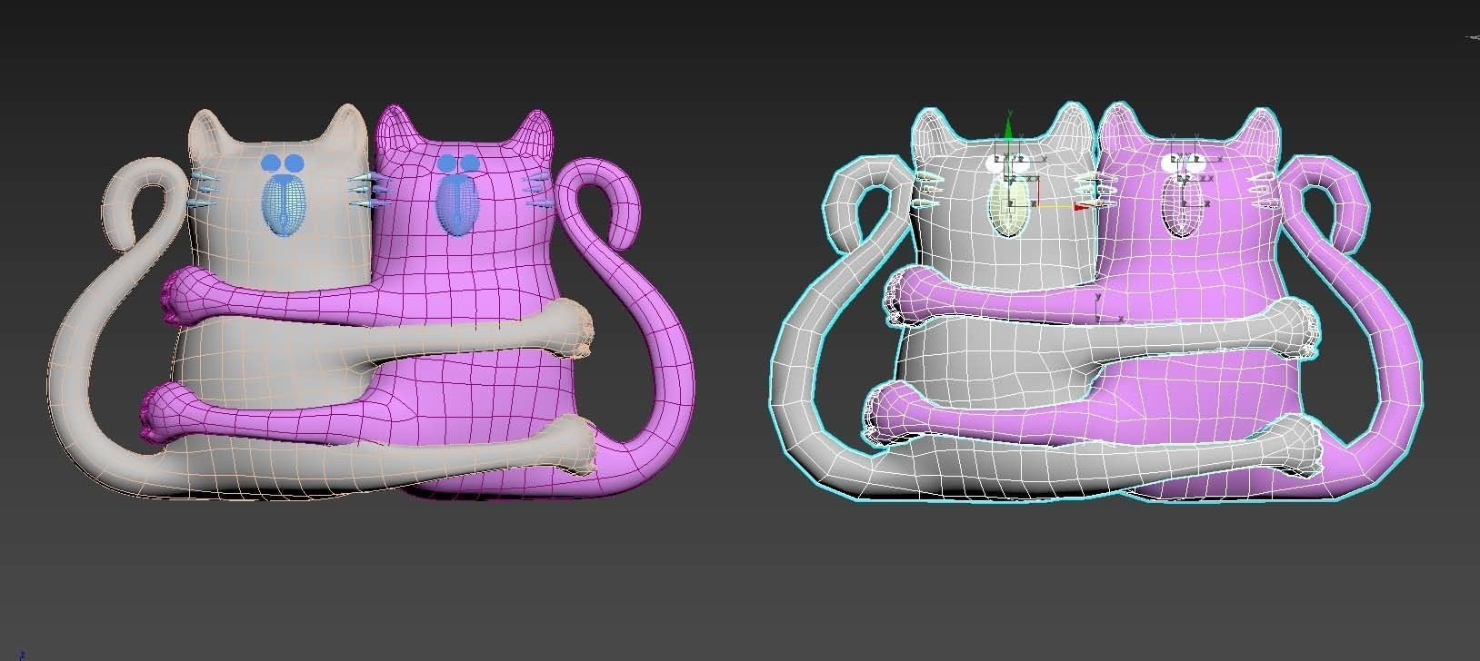 cats toy 3D print model_45