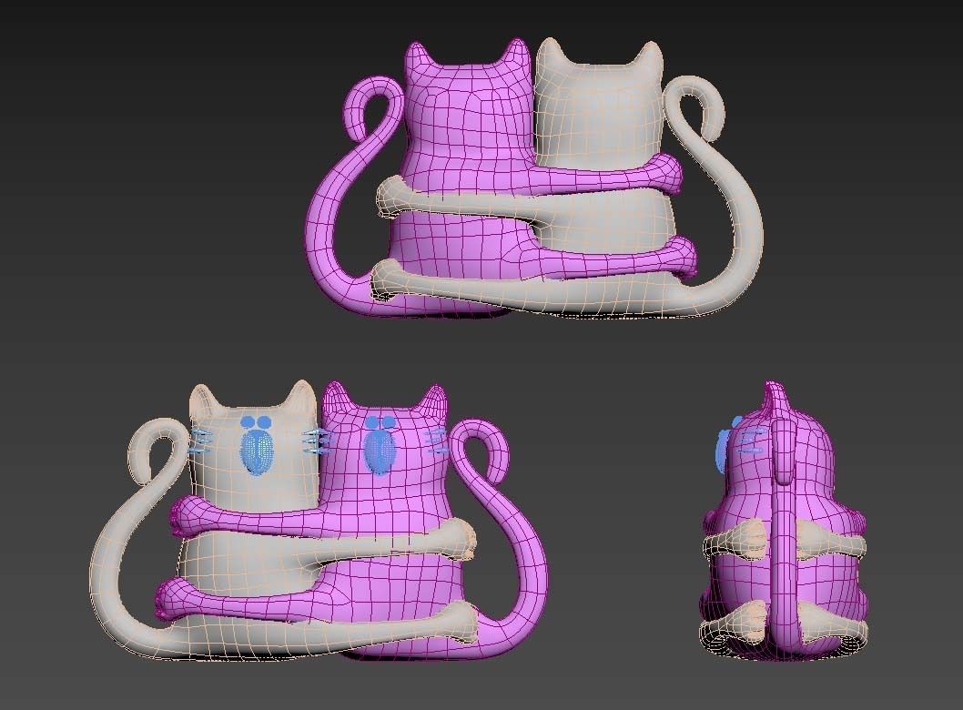 cats toy 3D print model_14