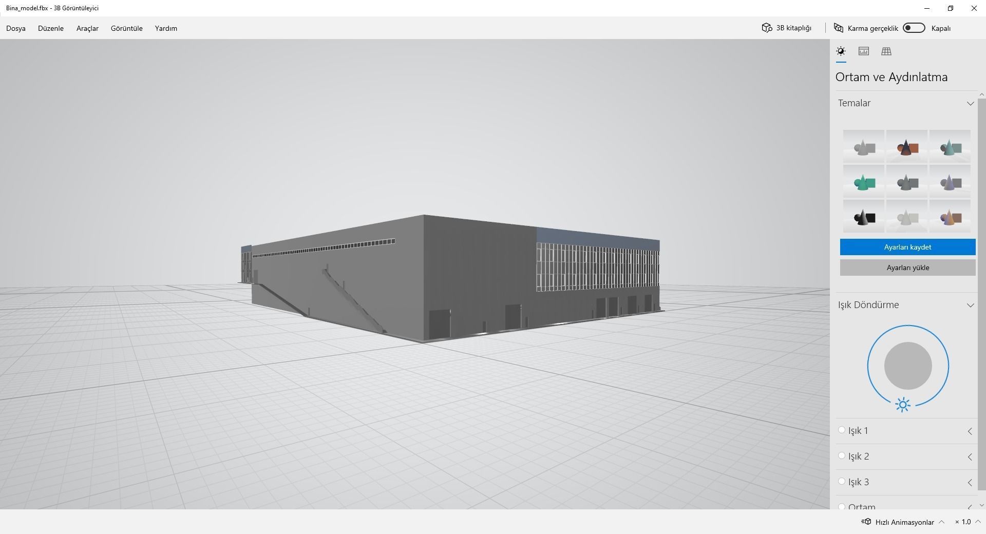 3d office and industrial zone Low-poly 3D model_3