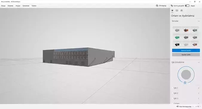 3d office and industrial zone