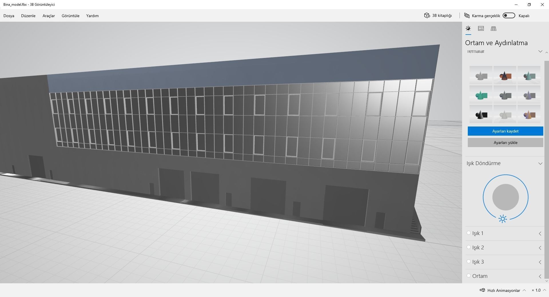 3d office and industrial zone Low-poly 3D model_7