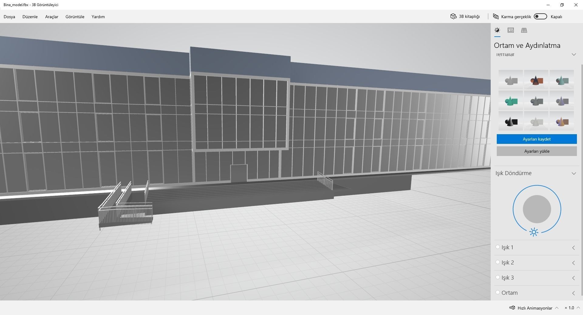 3d office and industrial zone Low-poly 3D model_6