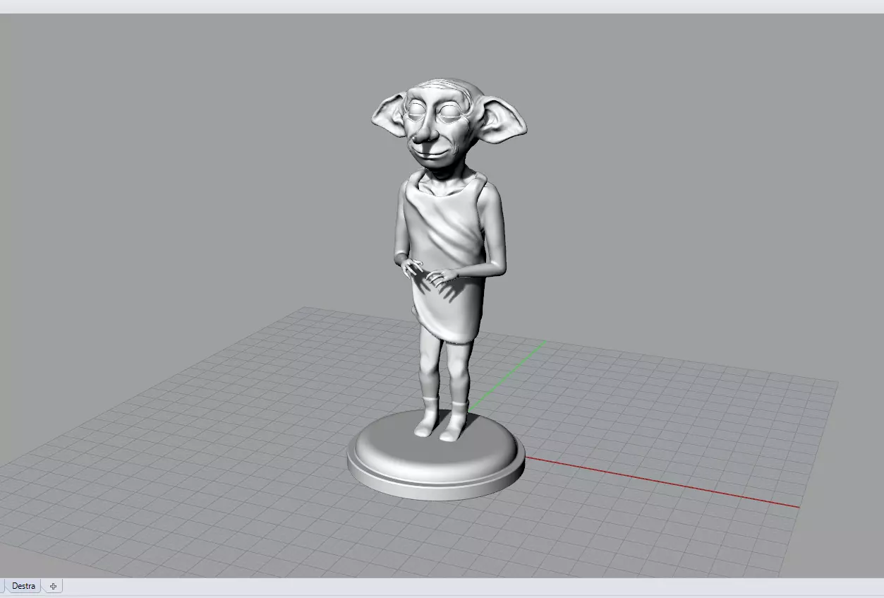 Dobby harry potter statue 3D print model_0
