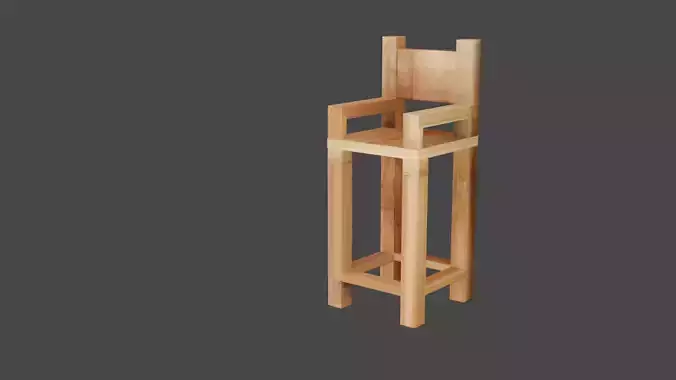 Wooden barchair