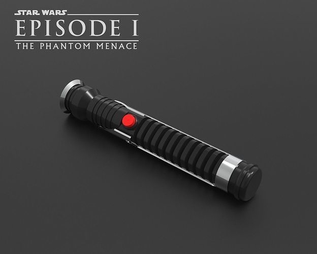 Qui Gon Jinn TPM Lightsaber 3D print model