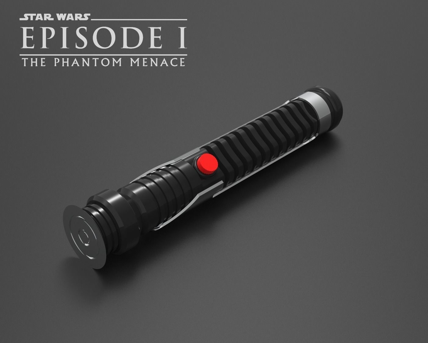 Qui Gon Jinn TPM Lightsaber 3D print model_1