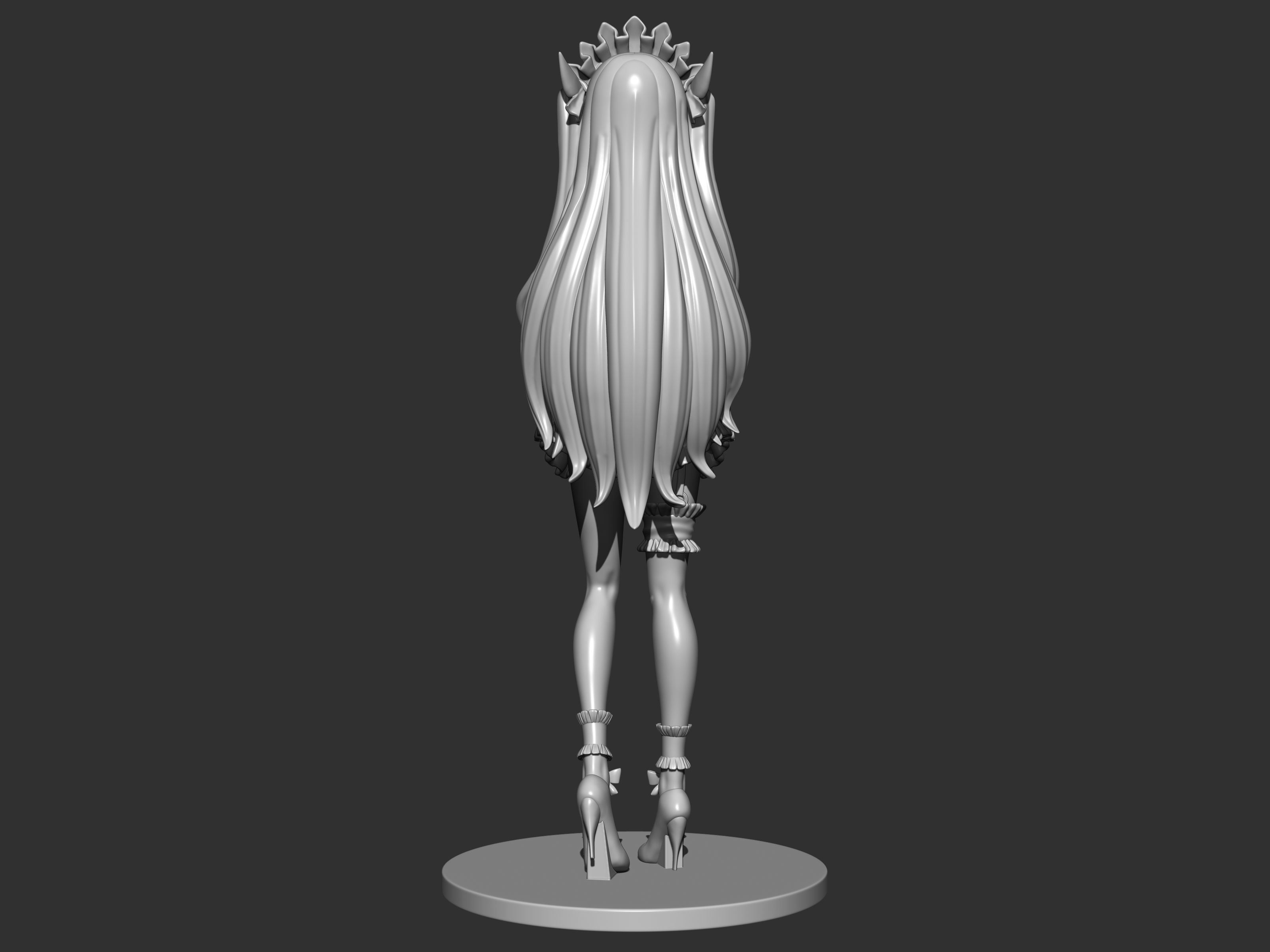 ereshkigal rin maid 3d figure 3D print model_8