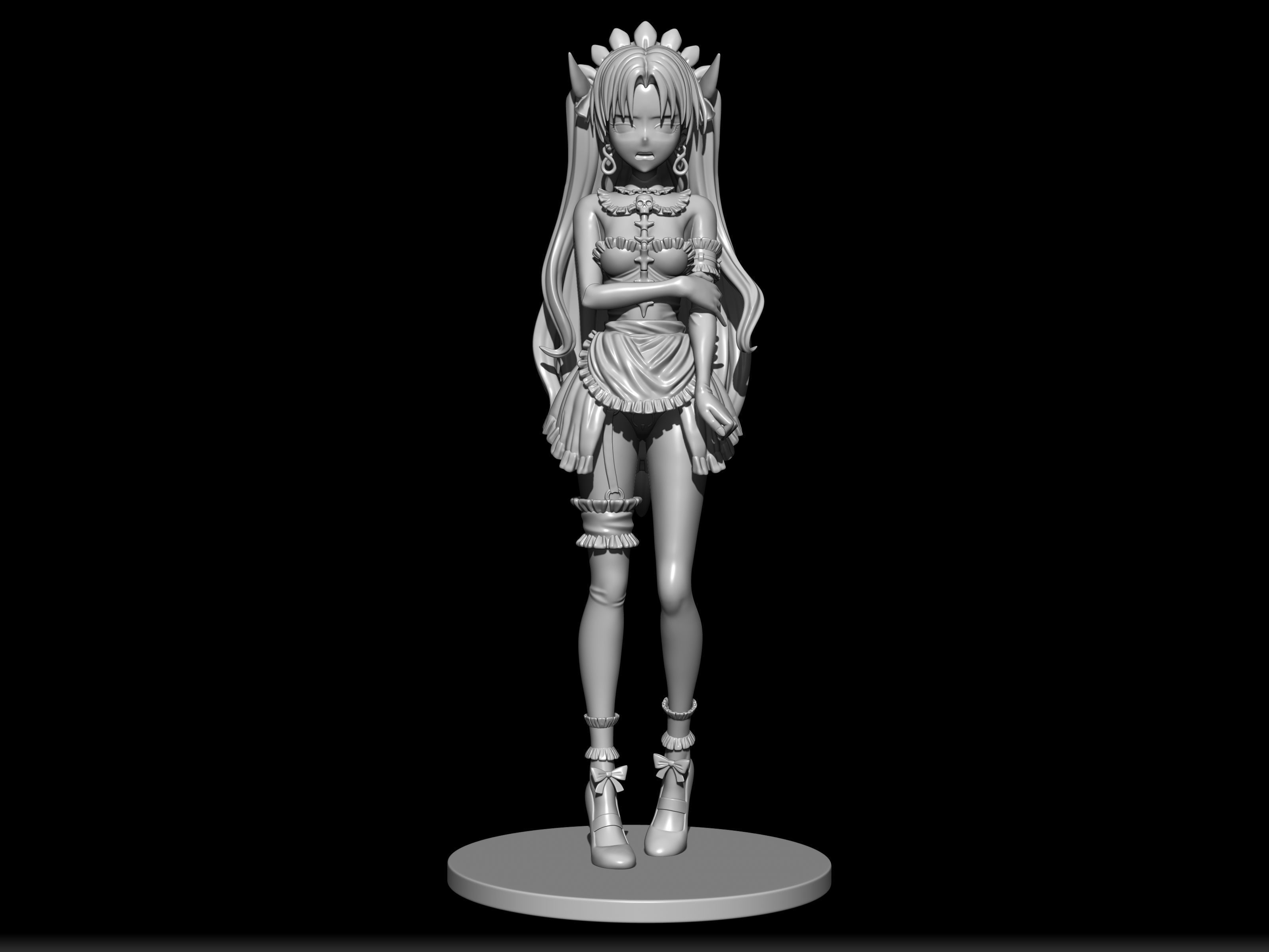 ereshkigal rin maid 3d figure 3D print model_6