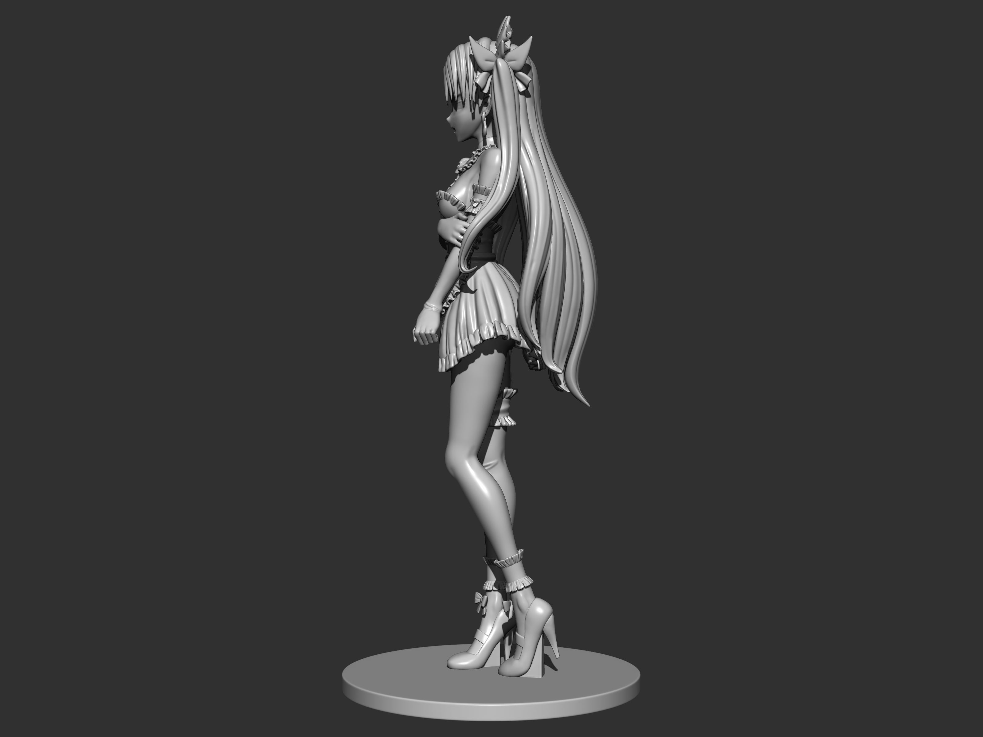 ereshkigal rin maid 3d figure 3D print model_7