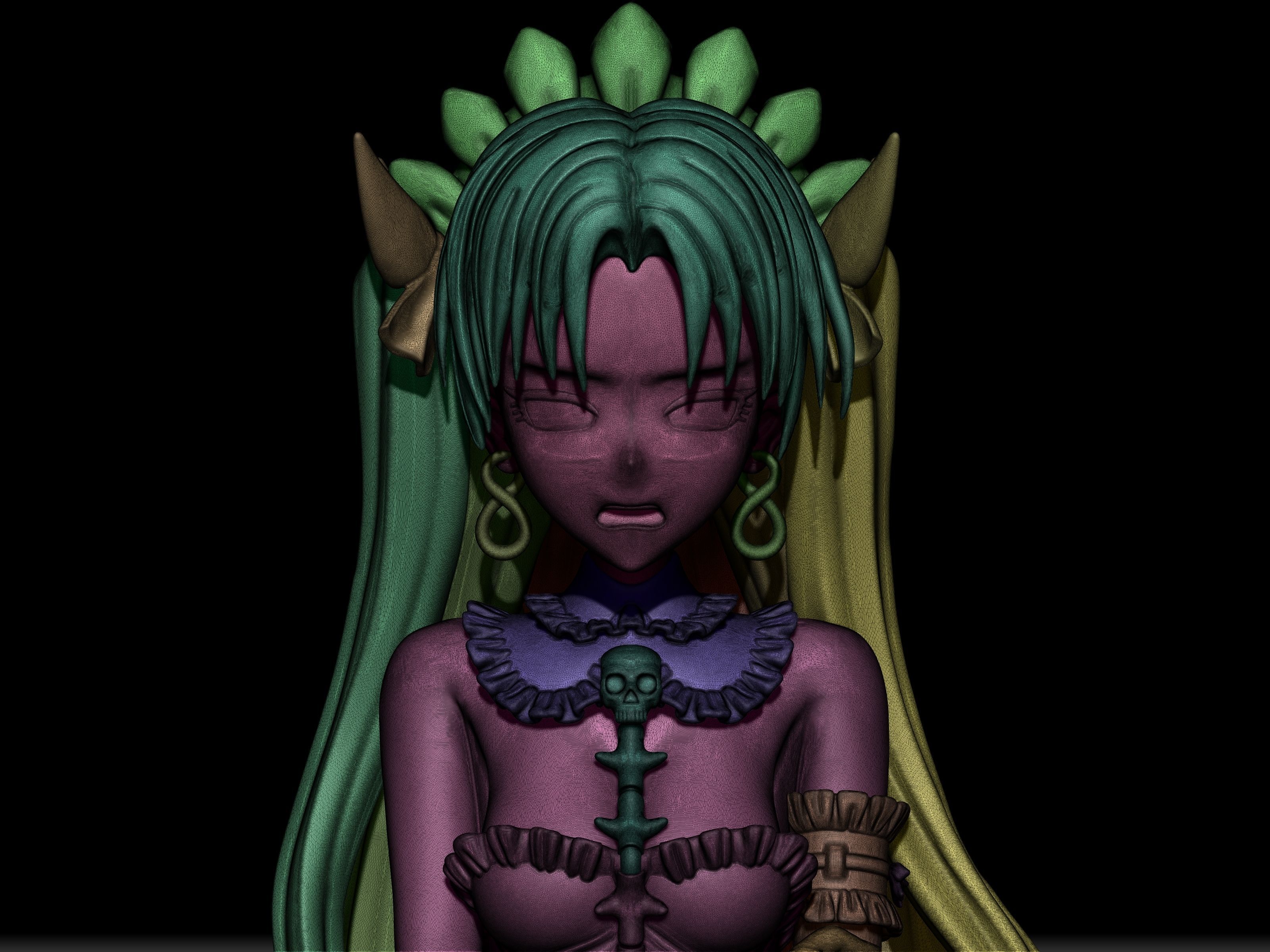 ereshkigal rin maid 3d figure 3D print model_9