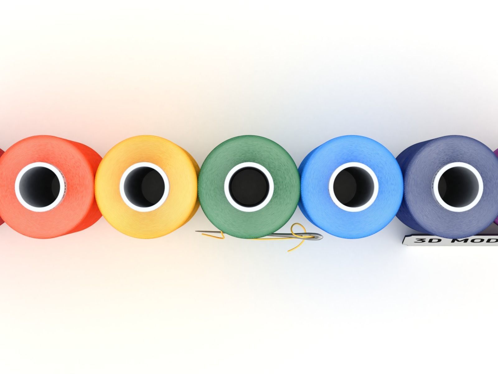 Sewing Thread Set 3D model_6