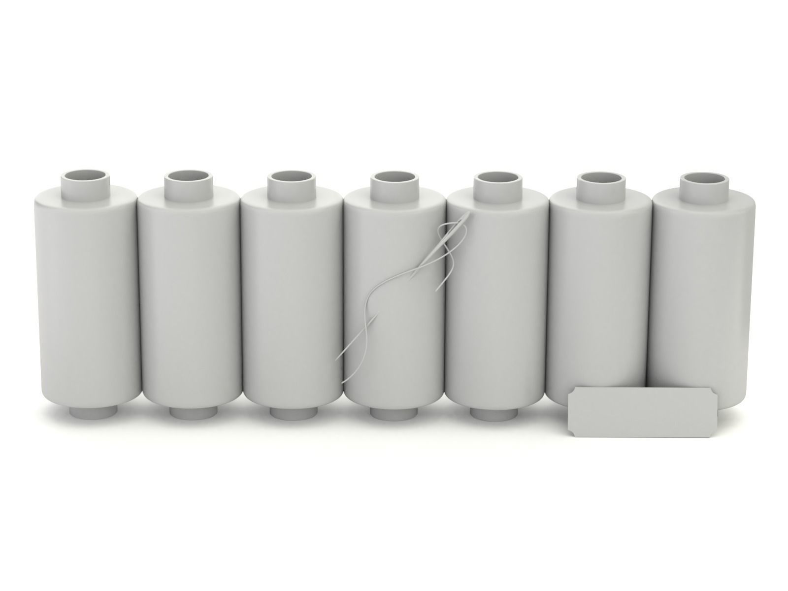 Sewing Thread Set 3D model_7