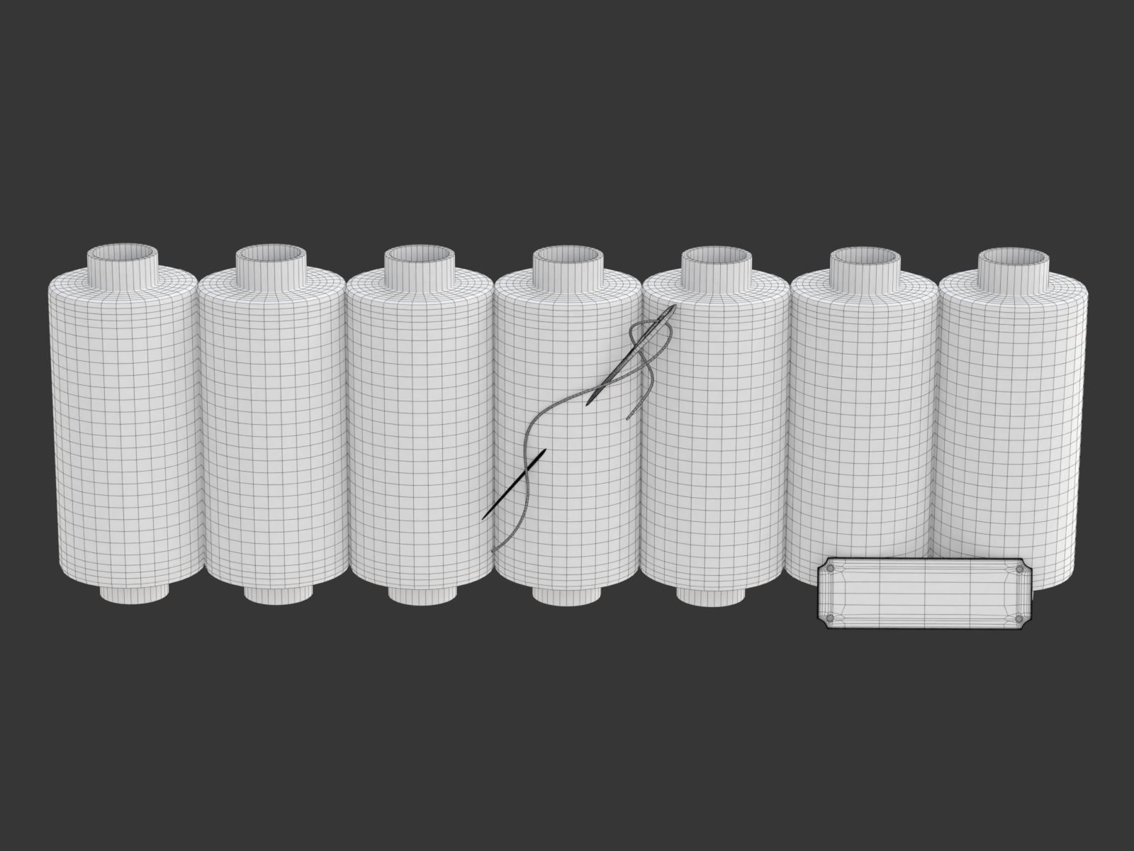 Sewing Thread Set 3D model_16