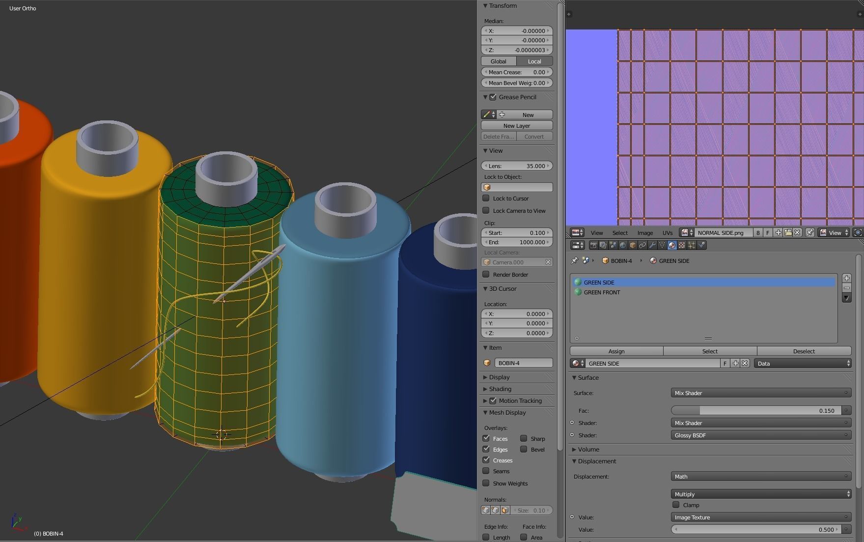 Sewing Thread Set 3D model_13
