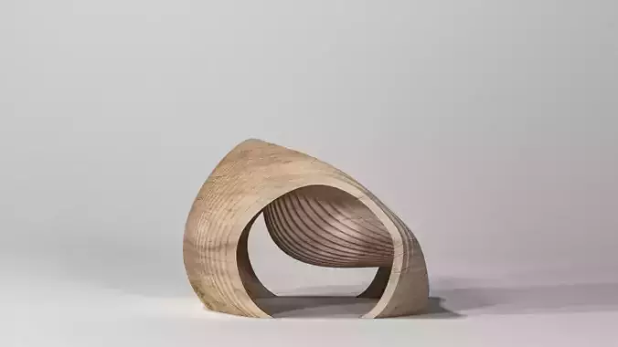 Parametric Wood Chair Design Bergere Tortoise
