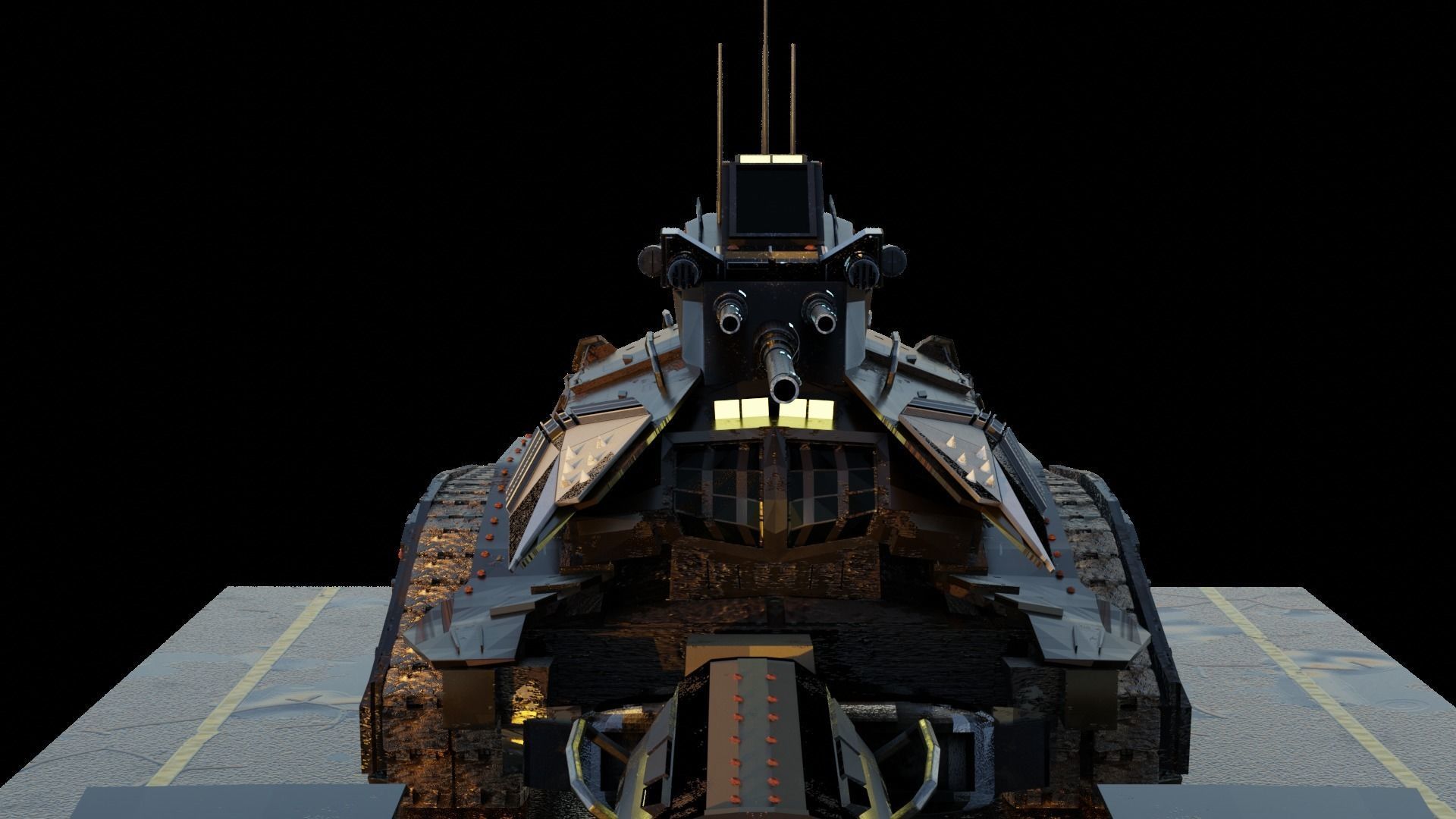 The battle beast Low-poly 3D model_15