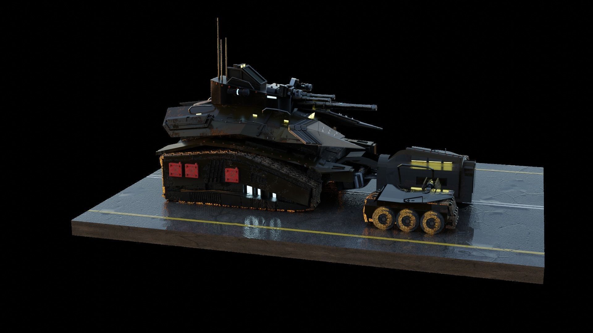 The battle beast Low-poly 3D model_5