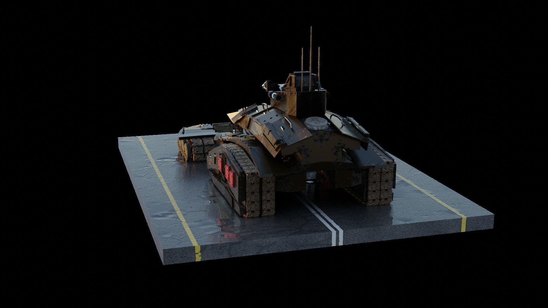 The battle beast Low-poly 3D model_8