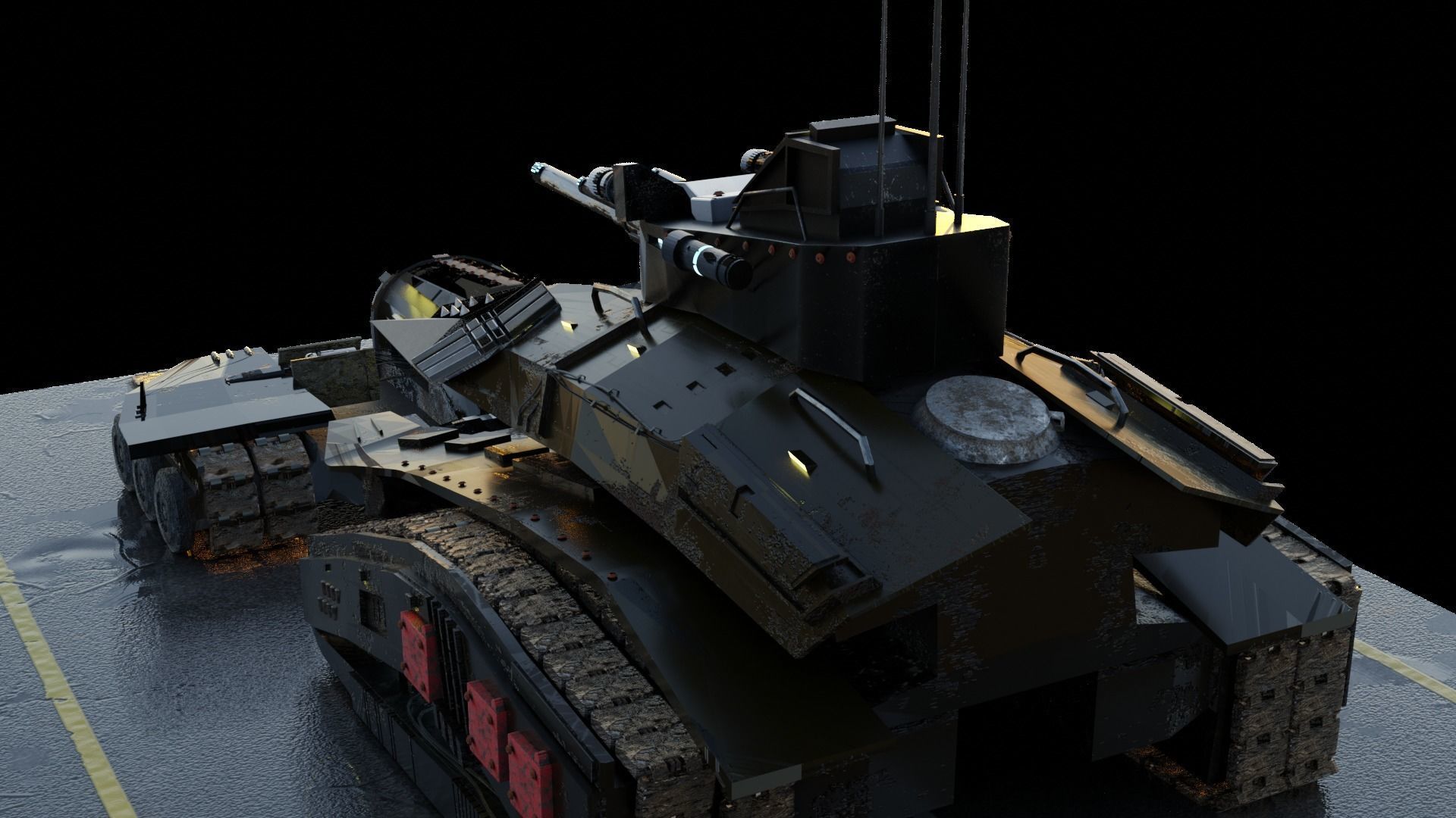 The battle beast Low-poly 3D model_14