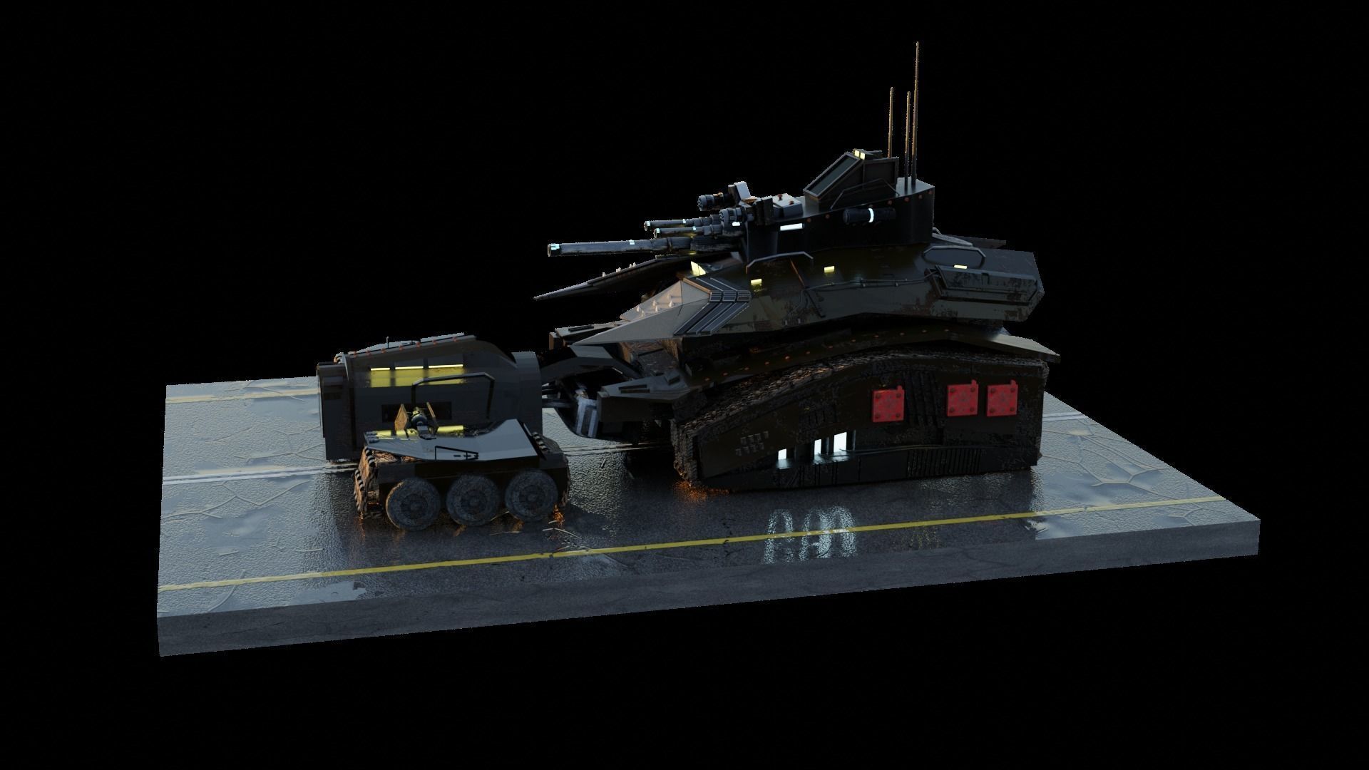 The battle beast Low-poly 3D model_12