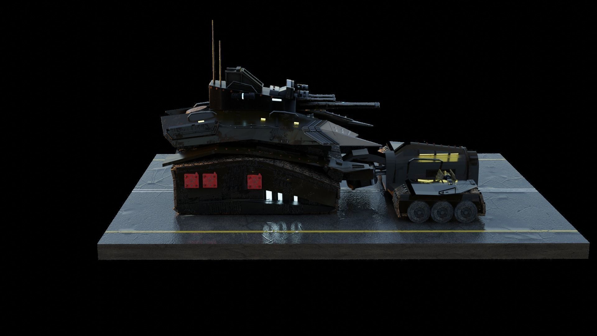 The battle beast Low-poly 3D model_6