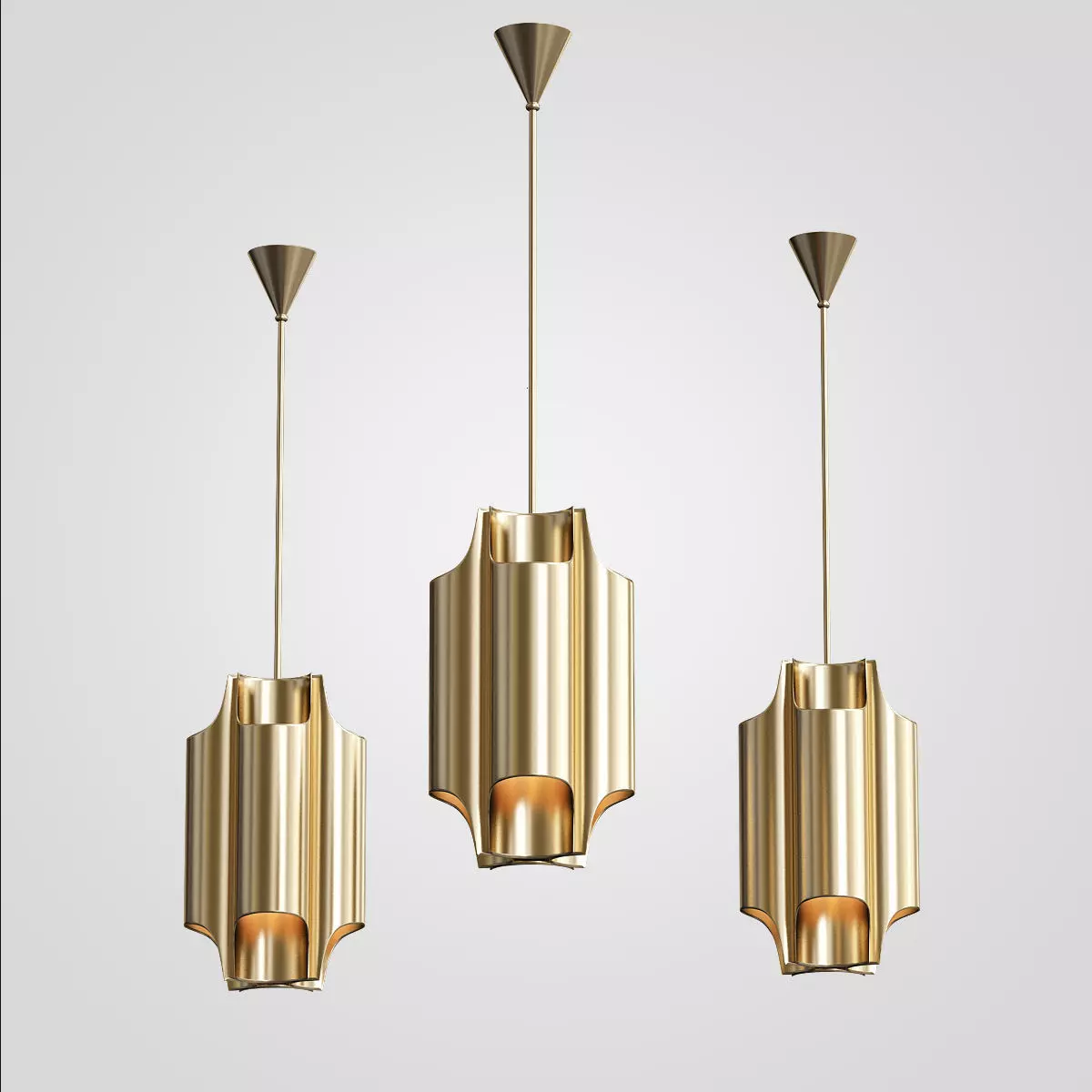 chandelier pendant light 3D model_0