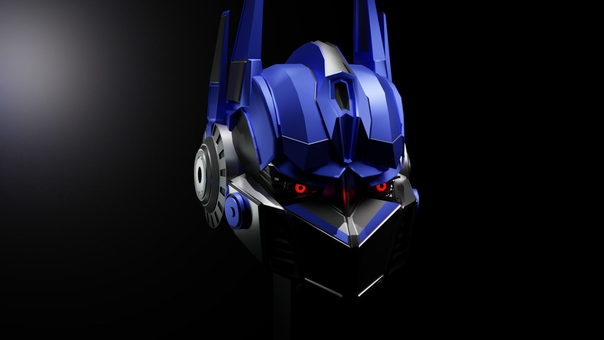 Optimus vs Megatron Low-poly 3D model_1
