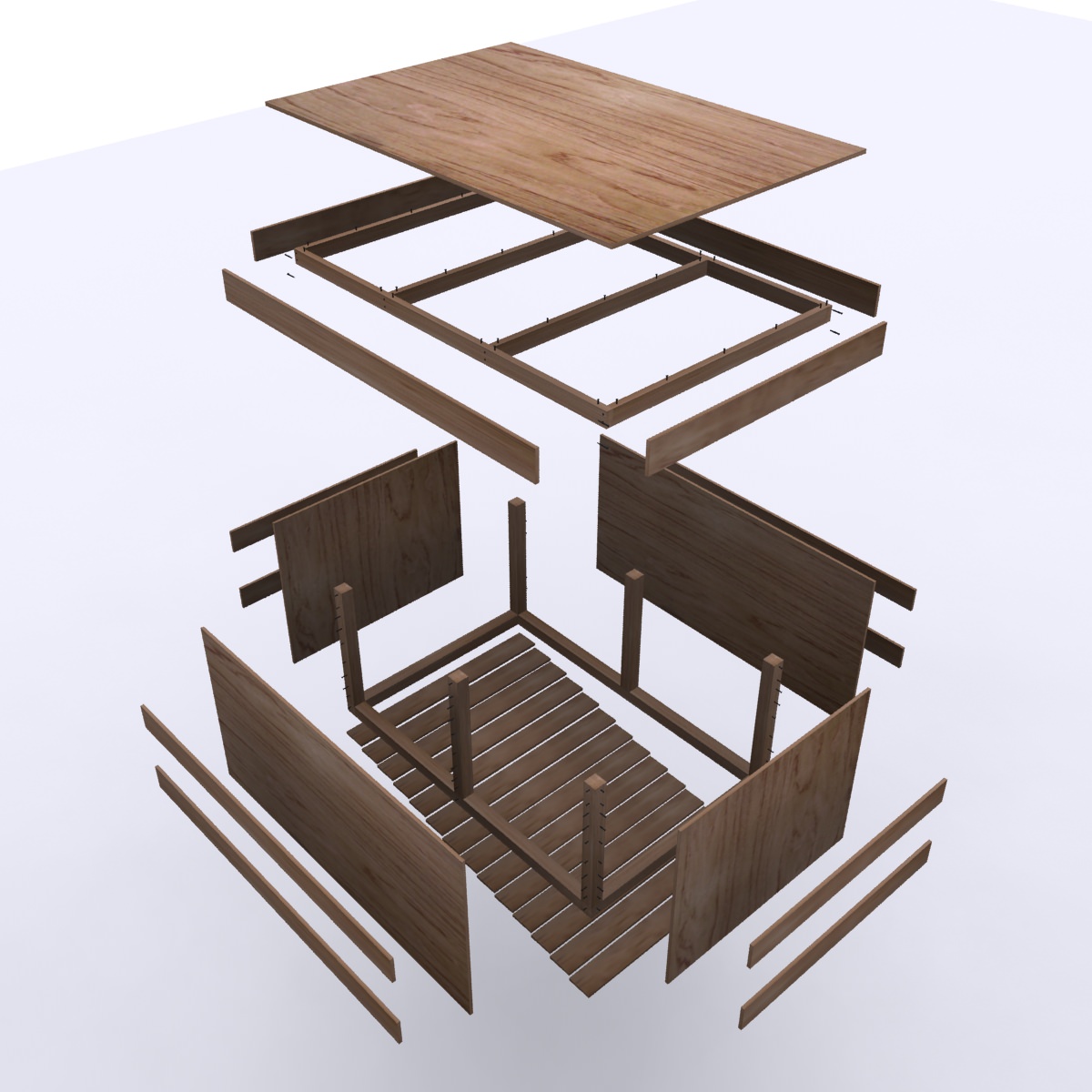 WOOD CASE 3D model_6