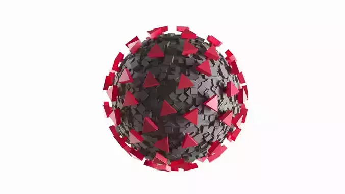 Corona Virus 3D model COVID19