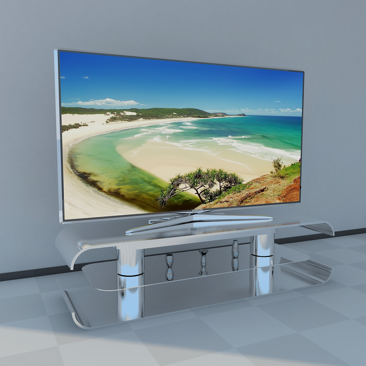 Samsung LED 60 D7000 3D model_1