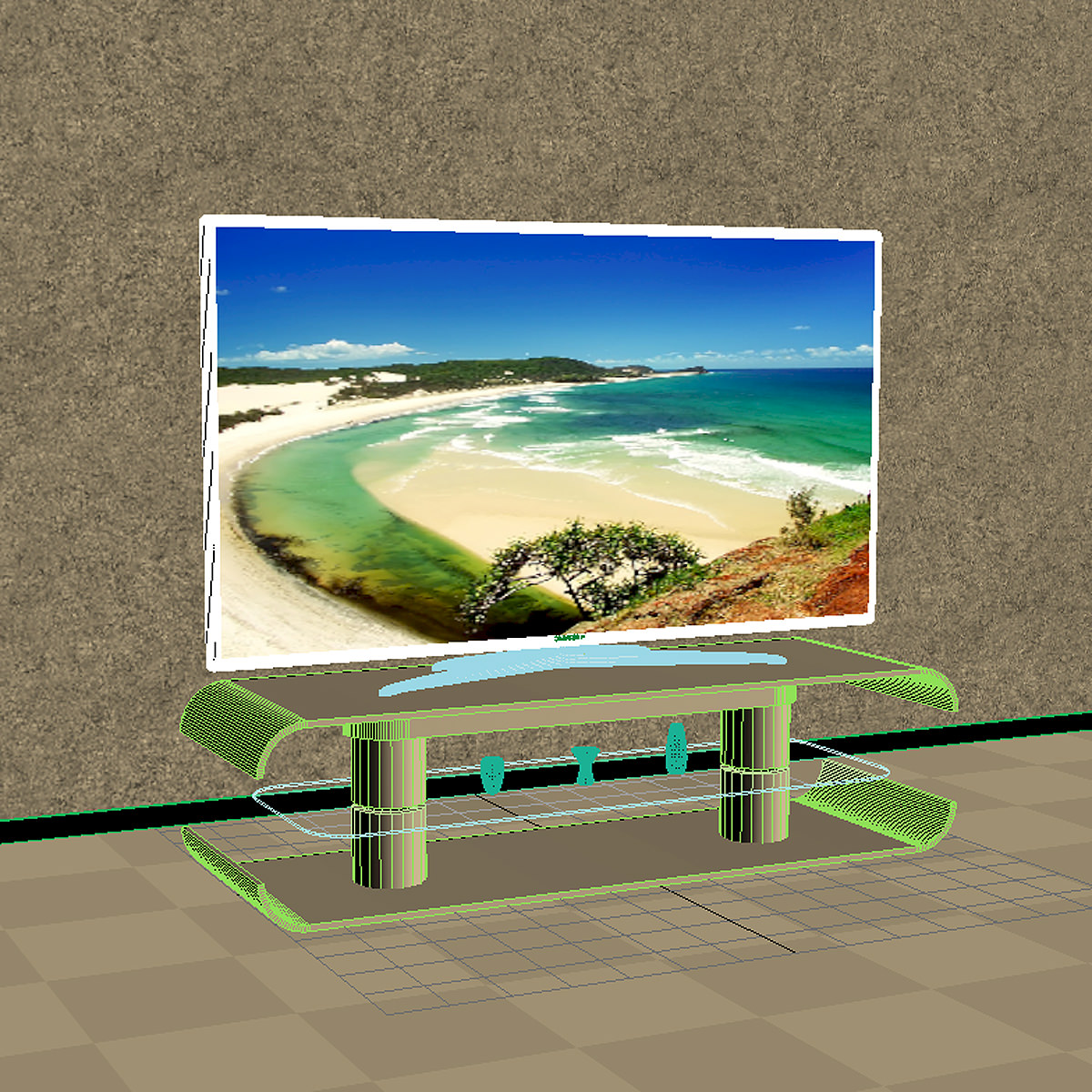 Samsung LED 60 D7000 3D model_3