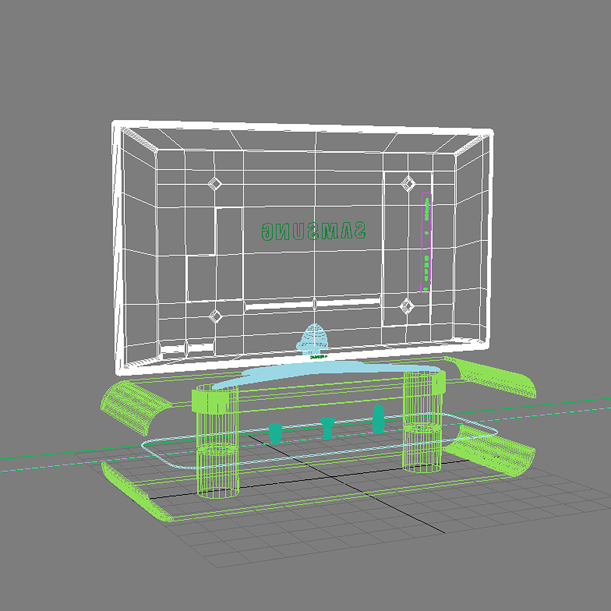 Samsung LED 60 D7000 3D model_5