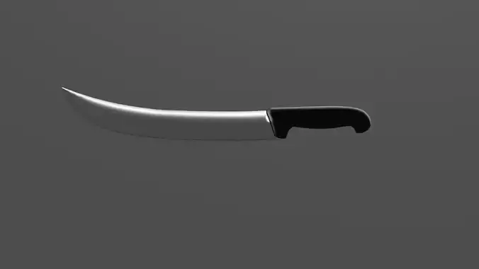 Low Poly Kitchen Knife