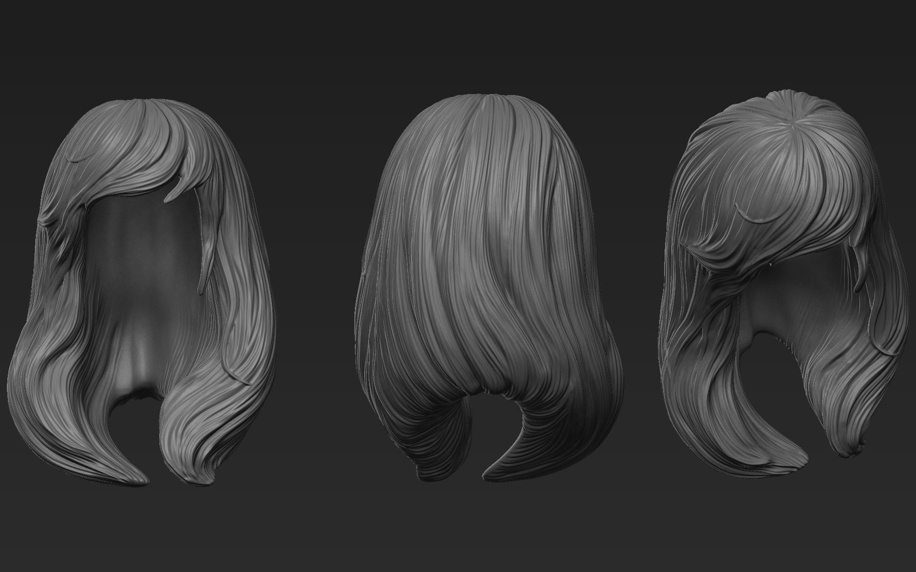 Hair 28 3D model_8