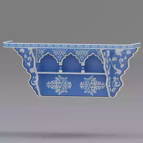 Hand painted Wall Shelf