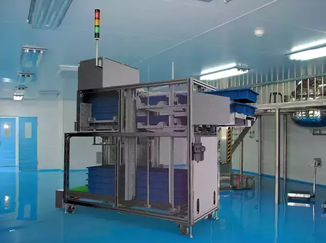 Stacking box feeding machine