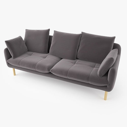 Jardan Andy Sofa and Armchair 3D model 4