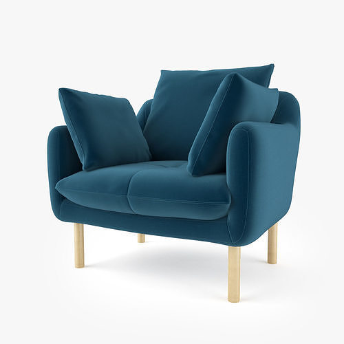 Jardan Andy Sofa and Armchair 3D model 3