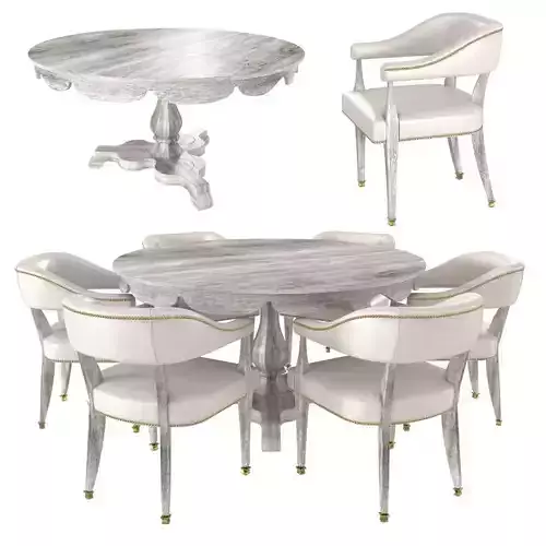 william yeoward overbury breakfast table and custom chair