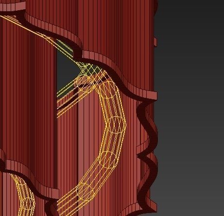 Japan gold and pendant light 3D model_3