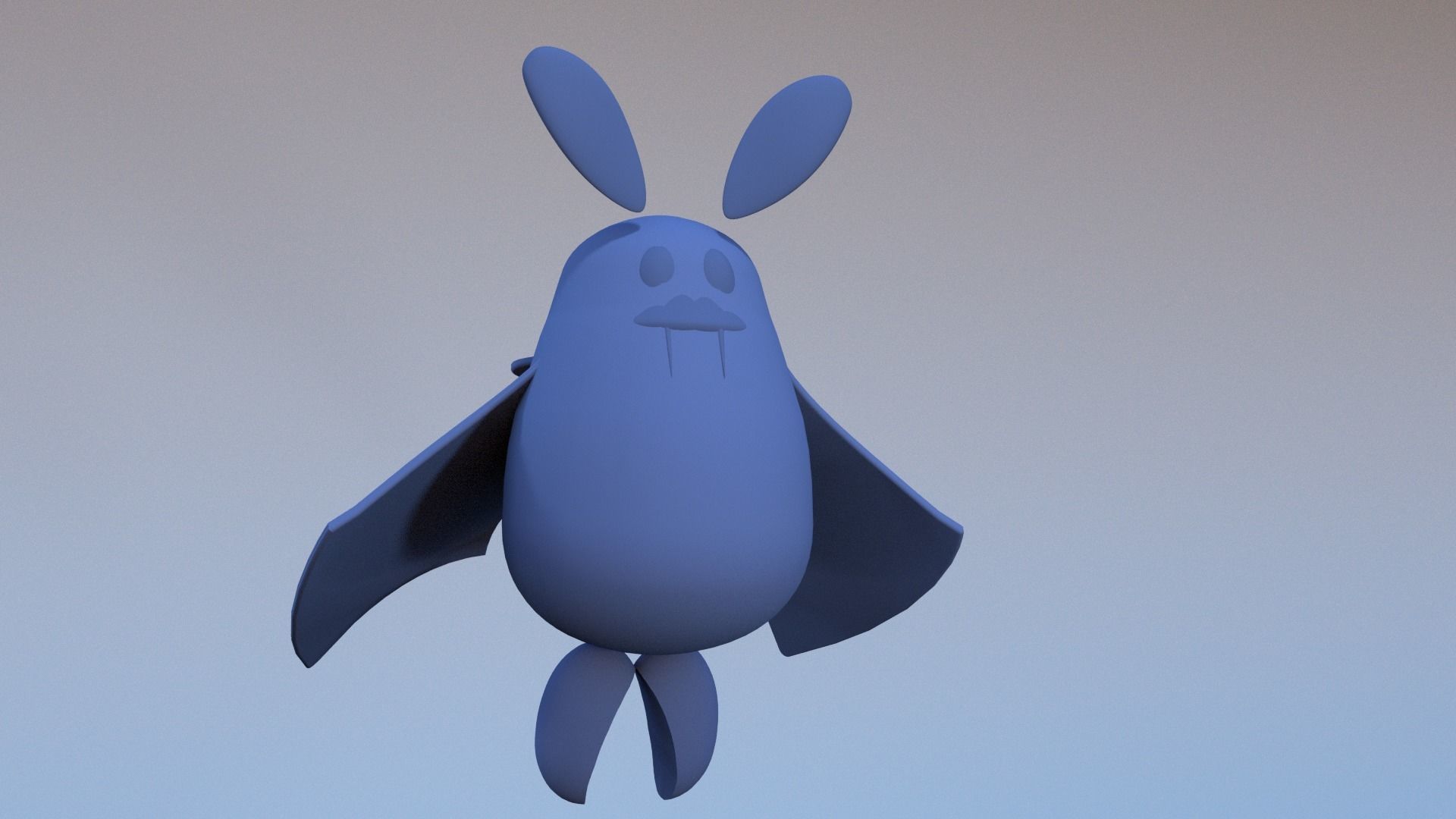 Cute Cartoon Bat Animated 3D model animated | CGTrader