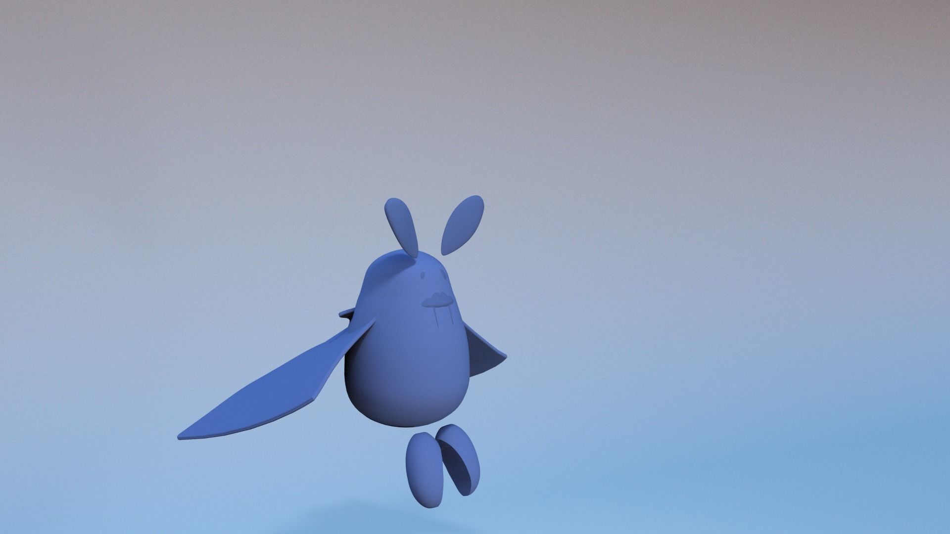 Cute Cartoon Bat Animated 3D model animated | CGTrader