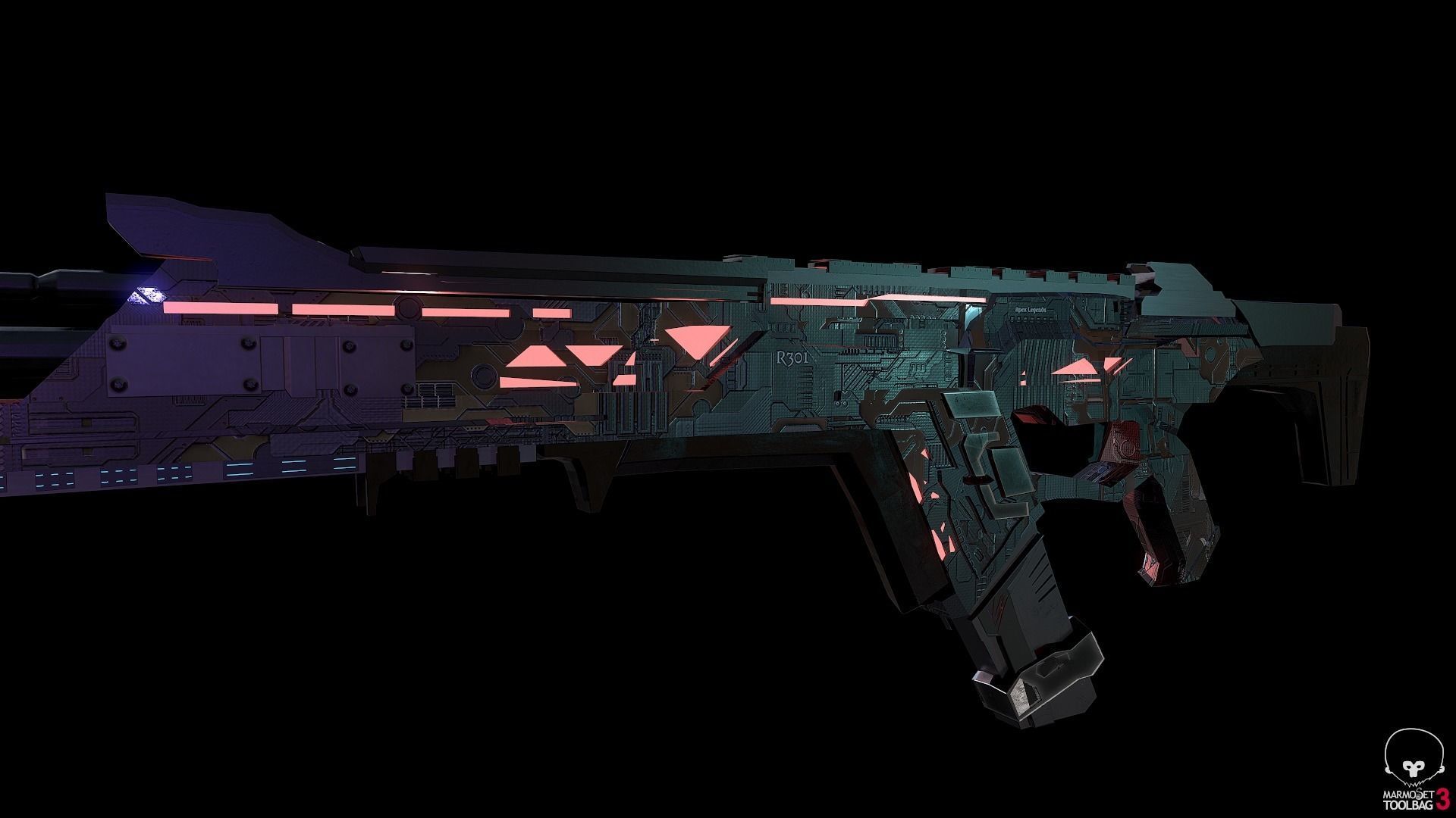 Apex Legends R301 3D model_2