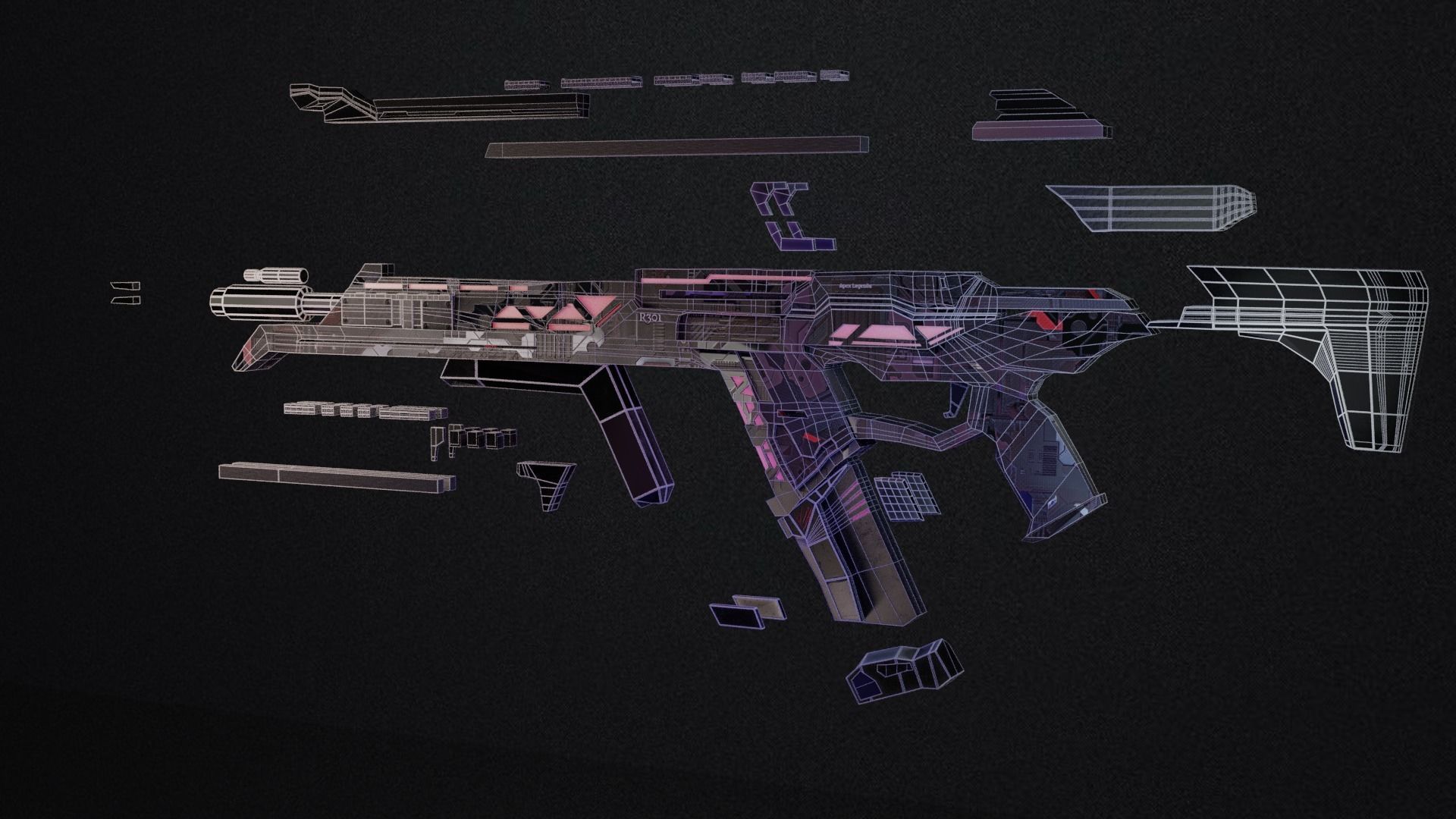 Apex Legends R301 3D model_9
