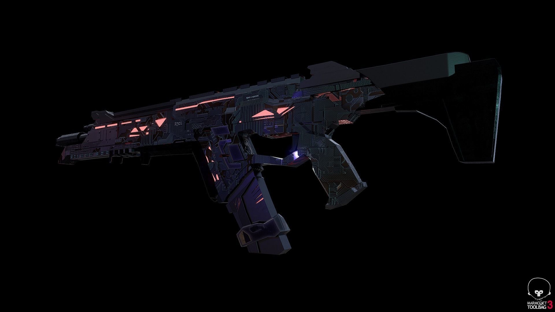 Apex Legends R301 3D model_6
