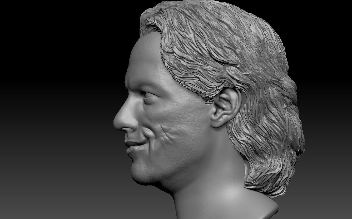 Joker Heath Ledger head 3D print model_5