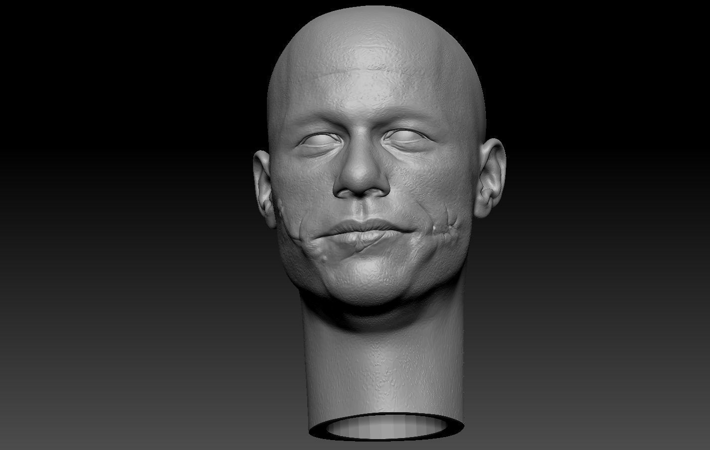 Joker Heath Ledger head 3D print model_10