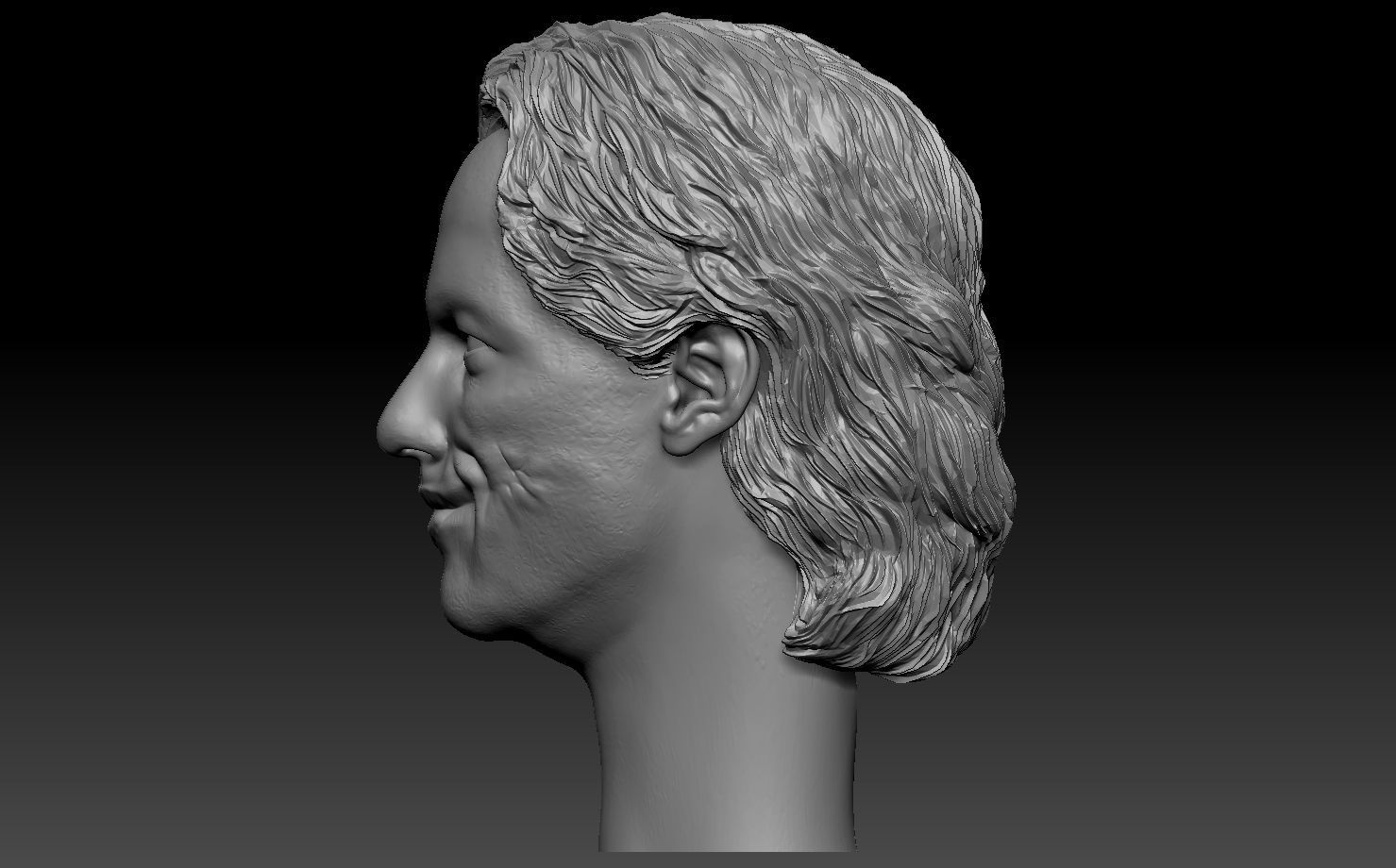 Joker Heath Ledger head 3D print model_8